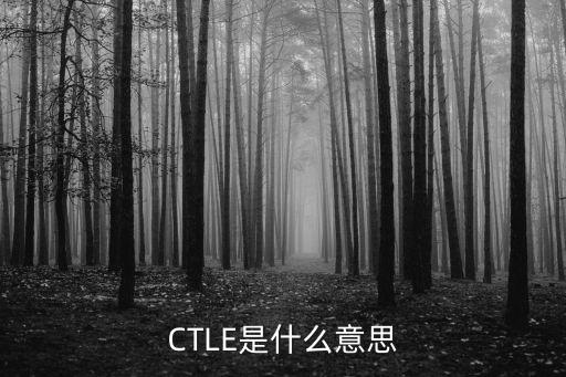 CTLE是什么意思