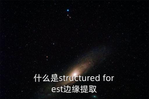 什么是structured forest邊緣提取
