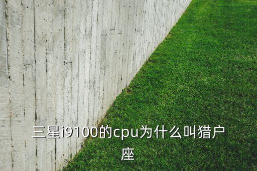 獵戶座處理器，三星i9100的cpu為什么叫獵戶座