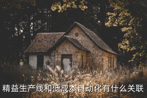 精益生產(chǎn)線和低成本自動化有什么關聯(lián)