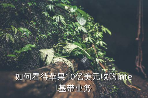 如何看待蘋果10億美元收購intel基帶業(yè)務