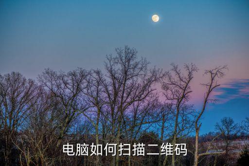 電腦如何掃描二維碼