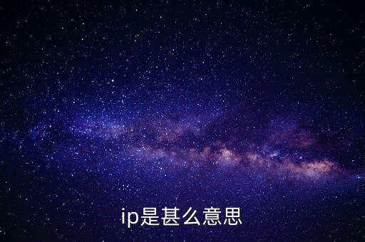 ip是甚么意思