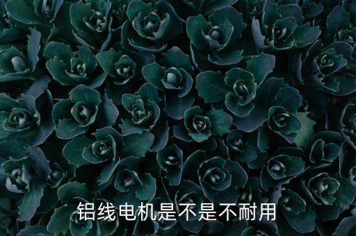 鋁線電機(jī)是不是不耐用