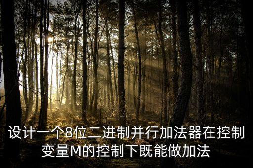 并行加法器，用兩個(gè)4位并行加法器和適當(dāng)?shù)倪壿嬮T(mén)電路實(shí)現(xiàn)XYZ