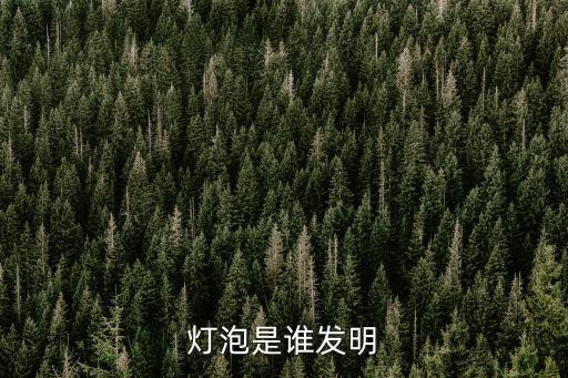 燈泡是誰發(fā)明