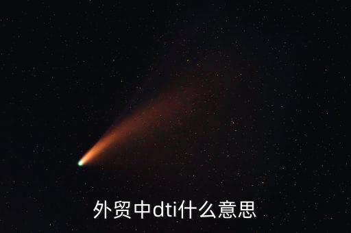 外貿(mào)中dti什么意思