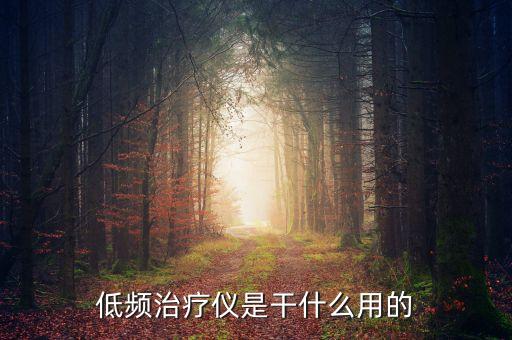 低頻治療儀是干什么用的