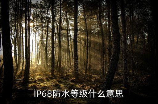 ip68防水等級(jí)，IP68防水等級(jí)什么意思
