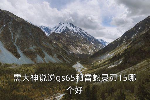 需大神說說gs65和雷蛇靈刃15哪個(gè)好