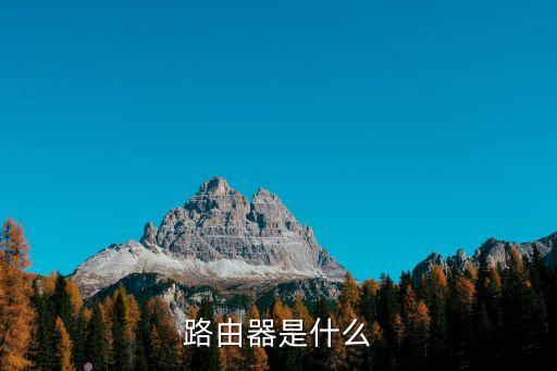 什么是路由器，路由器是什么
