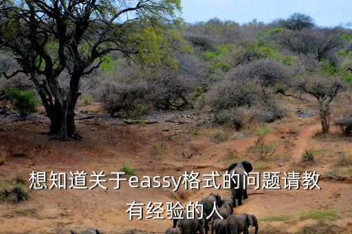 想知道關(guān)于eassy格式的問題請教有經(jīng)驗的人