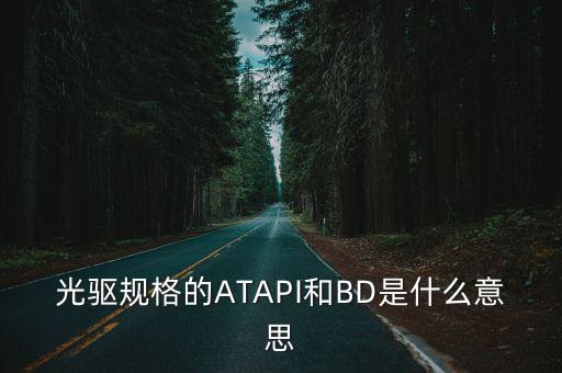 光驅(qū)規(guī)格的ATAPI和BD是什么意思
