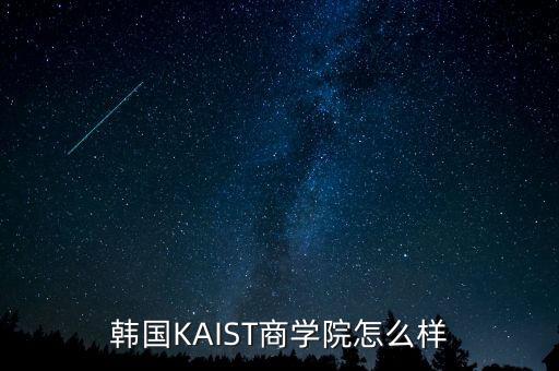 韓國KAIST商學(xué)院怎么樣