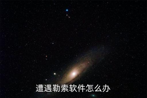 遭遇勒索軟件怎么辦