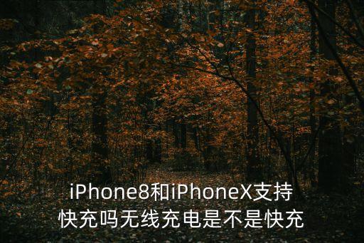 iPhone8和iPhoneX支持快充嗎無(wú)線充電是不是快充