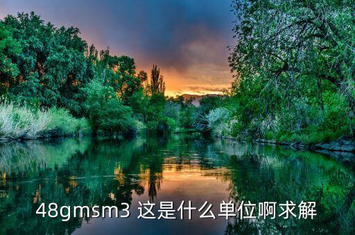 gms是什么，48gmsm3 這是什么單位啊求解