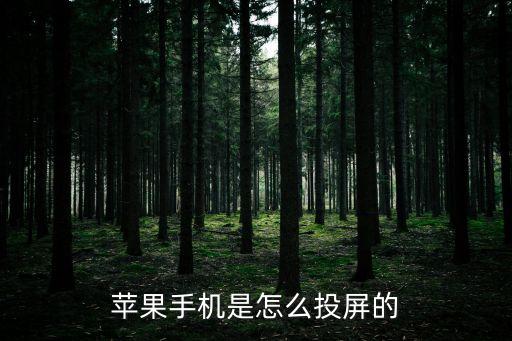 蘋果手機(jī)是怎么投屏的