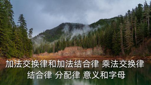 加法交換律和加法結合律 乘法交換律 結合律 分配律 意義和字母