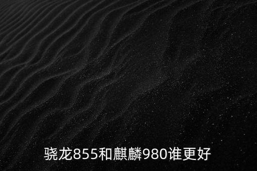 驍龍855和麒麟980誰更好