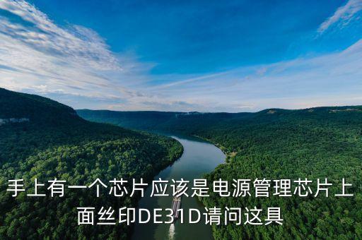 手上有一個芯片應該是電源管理芯片上面絲印DE31D請問這具