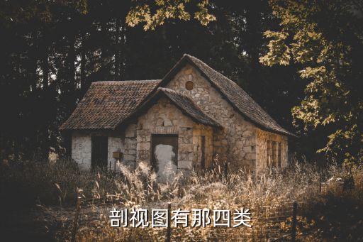剖視圖，剖視圖有那四類