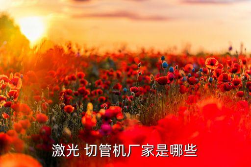 激光 切管機(jī)廠家是哪些