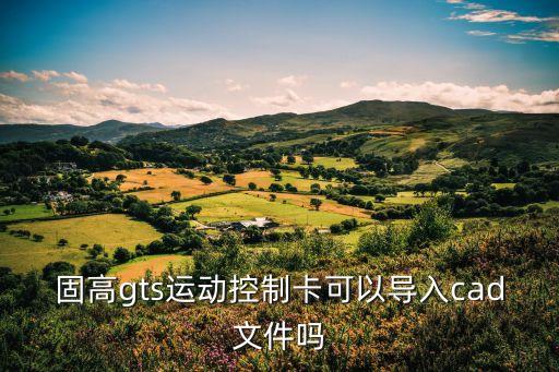 固高gts運(yùn)動(dòng)控制卡可以導(dǎo)入cad文件嗎