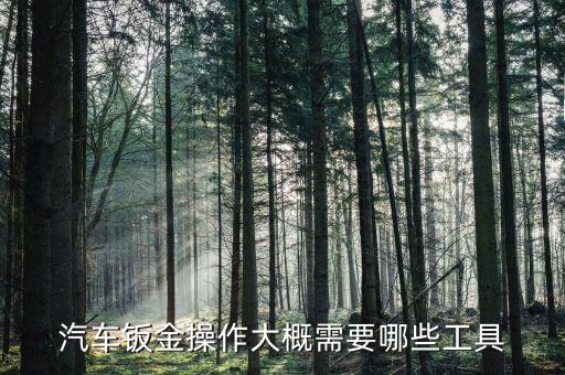 汽車鈑金操作大概需要哪些工具