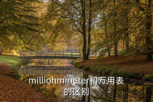 milliohmmeter和萬用表的區(qū)別