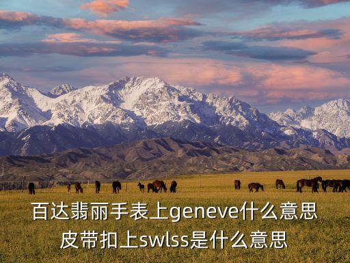 百達(dá)翡麗手表上geneve什么意思皮帶扣上swlss是什么意思