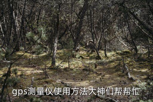 gps測(cè)量?jī)x，gps測(cè)量?jī)x使用方法大神們幫幫忙