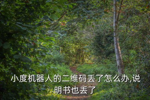  小度機(jī)器人的二維碼丟了怎么辦,說明書也丟了