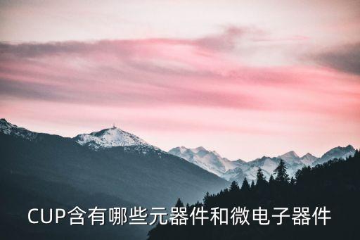 微電子器件，CUP含有哪些元器件和微電子器件