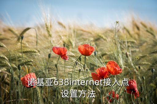 諾基亞638internet接入點(diǎn)設(shè)置方法