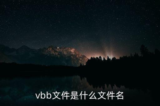 vbb，vbb文件是什么文件名