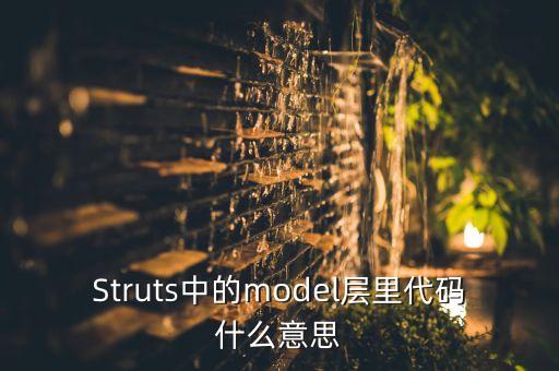 Struts中的model層里代碼什么意思