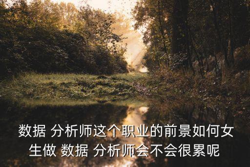  數(shù)據(jù) 分析師這個職業(yè)的前景如何女生做 數(shù)據(jù) 分析師會不會很累呢