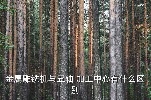 金屬雕銑機與五軸 加工中心有什么區(qū)別