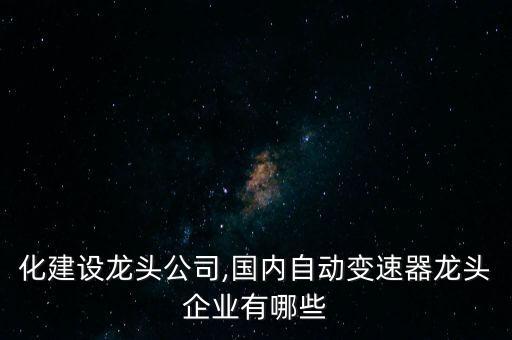 自動(dòng)化建設(shè)龍頭公司,國(guó)內(nèi)自動(dòng)變速器龍頭企業(yè)有哪些?