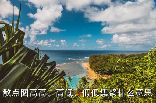 散點(diǎn)圖高高、高低、低低集聚什么意思