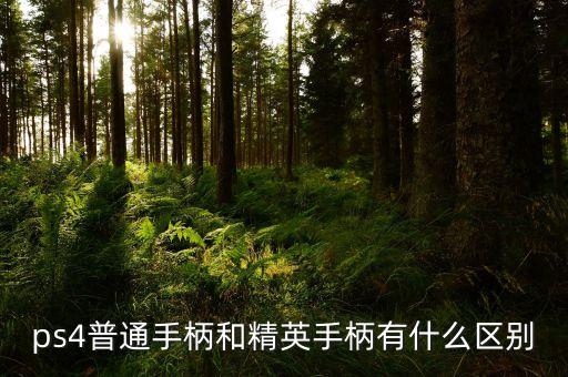 ps4普通手柄和精英手柄有什么區(qū)別