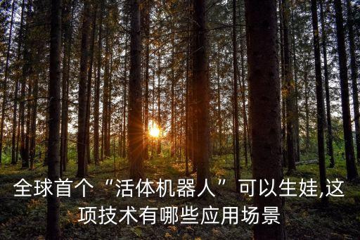 機(jī)器人和人能生孩子嗎,全球首個活體機(jī)器人可生孩子