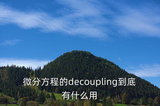 decoupling，decoupling proposal是什么意思看高口閱讀看到的