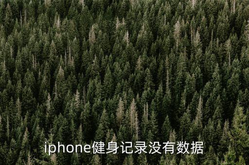 iphone健身記錄沒(méi)有數(shù)據(jù)