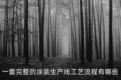 一套完整的涂裝生產(chǎn)線工藝流程有哪些