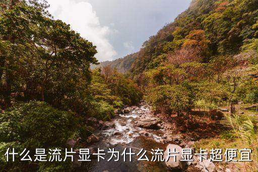 什么是流片顯卡為什么流片顯卡超便宜