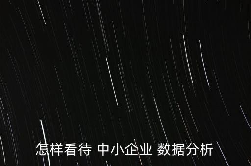 怎樣看待 中小企業(yè) 數(shù)據(jù)分析