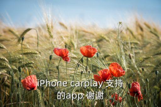 carplay支持哪些軟件，iPhone carplay 支持的app 謝謝