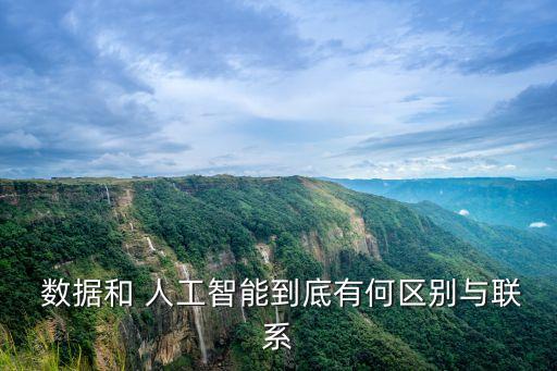  數據和 人工智能到底有何區(qū)別與聯系
